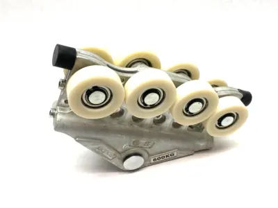 USED EEPOS ALUMINUM GAB TROLLEY HINGE ROLLER AL 600/600 600KG CAPACITY