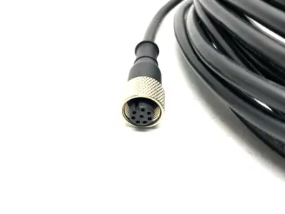 USED BANNER ENGINEERING SINGLE ENDED CORDSET M12 8-PIN STRAIGHT TO PIGTAIL