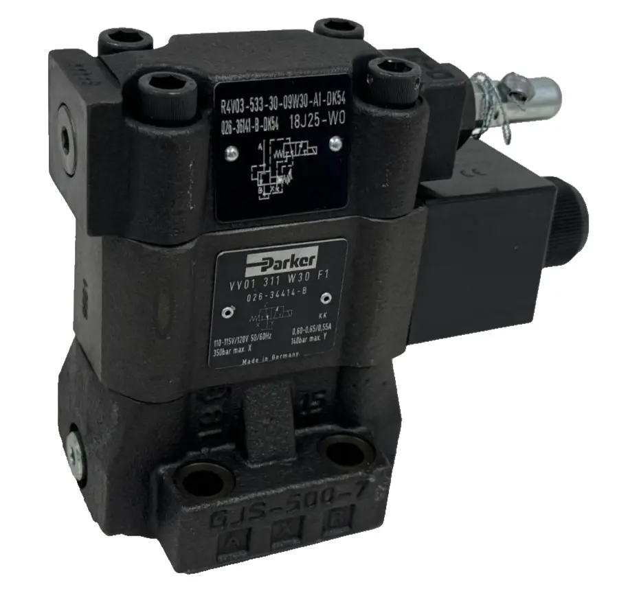 NEW PARKER R4V03-533-30-09W30-A1-DK54 SOLENOID VALVE 026-36141-B-DK54