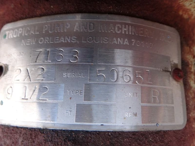 USED DEMING CRANE 7163