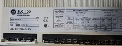 Allen Bradley SLC 100 1745-E105Program.Control. Ser C (BIN 3.5.1)