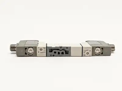 SYJ3430-5WO | SMC  Base Mount Double Solenoid Valve - Used