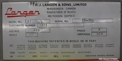 USED LANGEN B1-AL
