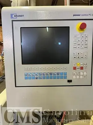 USED 2007 BRANDT KDF 680 SINGLE SIDED EDGEBANDER WITH PRE MILLING AND CORNER ROUNDING