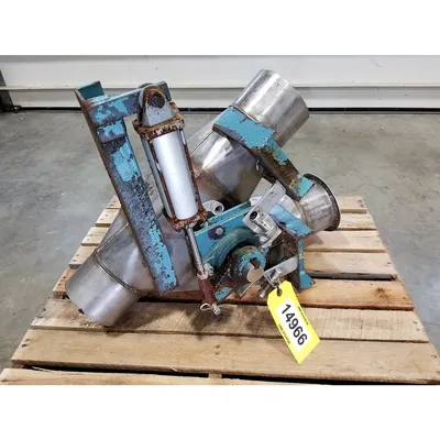 Used 6"Ø Stainless Steel Dry Bulk Diverter Valve