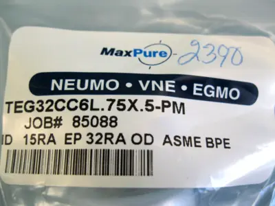 NEW Lot (3) MaxPure 1/2 x 3/4" Tri-Clamp TEG32CC6L.75x.5-PM Eccentric Reducer H7