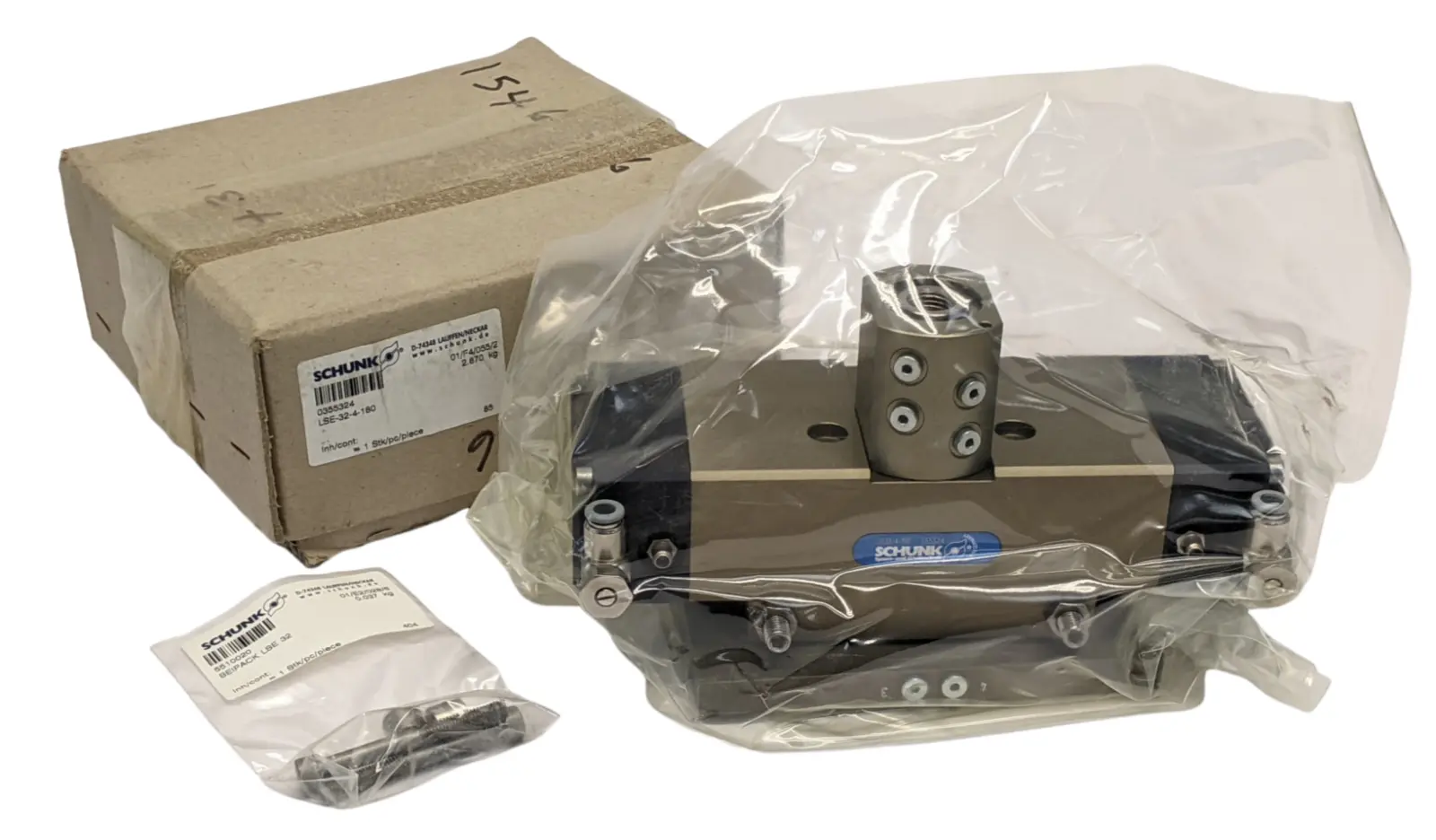 USED SCHUNK PNEUMATIC LIGHT SWIVEL UNIT 355324