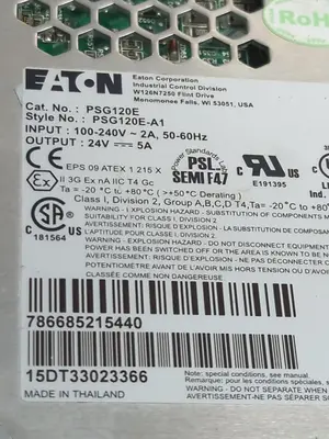 Used EATON PSG120E Miscellaneous Equipment (Electrical & Power) | Surplus Asset Holdings #1202005