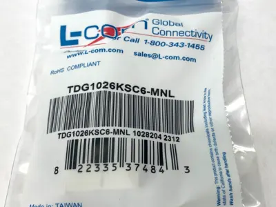 New | in-Stock L-Com Cat6 Mini Coupler Shielded RJ45 8x8 In-line Feed-Thru Electrical Fittings Michigan US | Maverick Industrial Sales #1390699