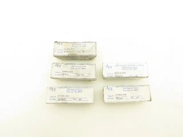 Arm Tooling System SNMA-434 Indexable Carbide Insert Grade BCK65 Lot Of 47