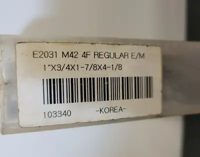 1"x 3/4"x 1-7/8x 4-1/8" Coated End Mill M42