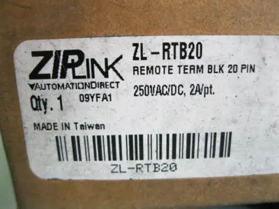 NEW Automation Direct ZL-RTB20