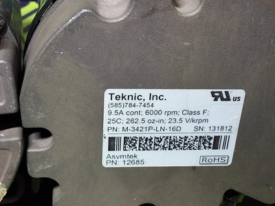 USED TEKNIC M-3421P-LN-16D