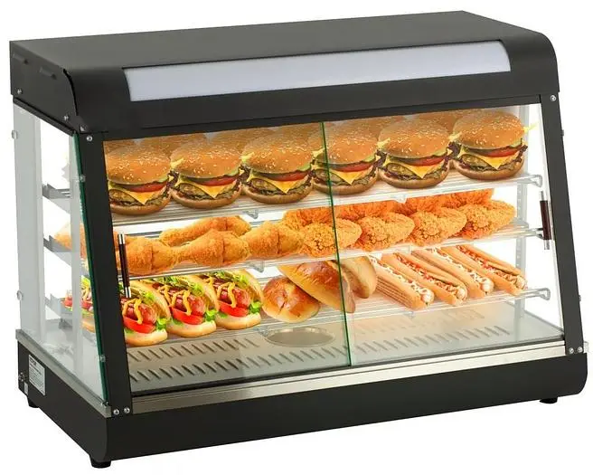 Commercial Hot Food Warmer Display, 3 Tiers