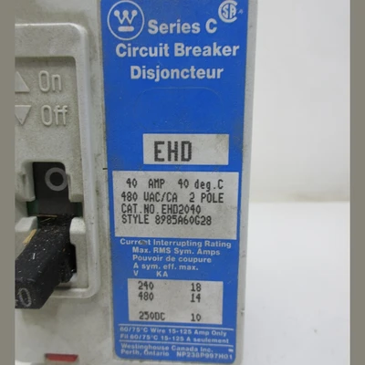 Westinghouse EHD 40 Amp Breaker