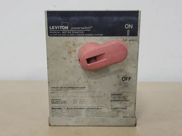 Used LEVITON N3603 Switchgears British Columbia CA | Lenmark #240718