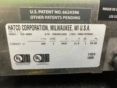 Used Hatco Used Hatco TQ3-900H Toast-Qwik Conveyor Toaster 208V 900 Slices Per Hour - JS Conveyor Ovens Illinois US | Falcon Restaurant Supply #1376117