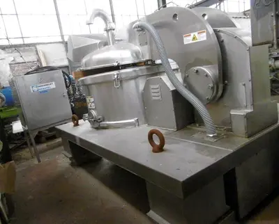 Rousselet Robatel DRC 100 Vx AV 2S mot vertical peeler centrifuge, 904L SS.