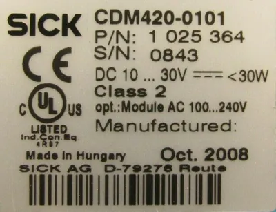 NEW SICK CDM420-0101 CONNECTION BOX CDM4200101 1-025-364