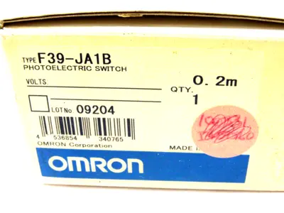 NEW OMRON F39-JA1B PAIR CONNECTION CABLE F39JA1B