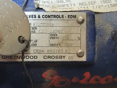 Used ANDERSON GREENWOOD CROSBY 972103MA Valves/Fittings British Columbia CA | Lenmark #255505