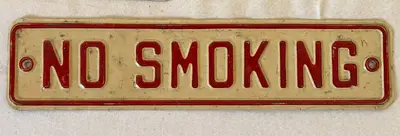 4 Metal NO SMOKING Signs