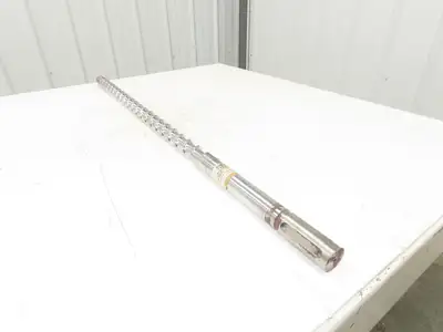 Meiki 148540 Metering Screw Injection Molding 36mm x 1050mm w/Tip 45.75" OAL