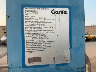 Used 2009 GENIE GR-20 RUNABOUT Vertical Mast Lifts Michigan US | Miedema Asset Management Group #1320449