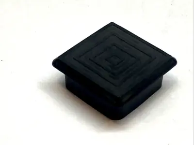USED CAPLUGS FINISHING PLUG 1.5" SQUARE TUBING 11GA BLACK