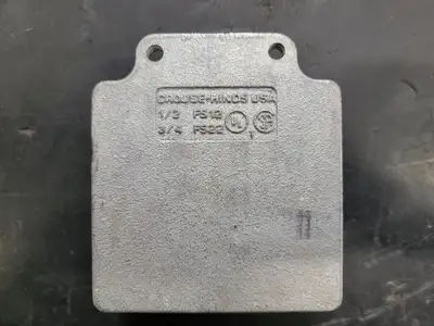 1/2" Condulet FD Device Box, Deep, Feraloy Iron Alloy, Two-gang
