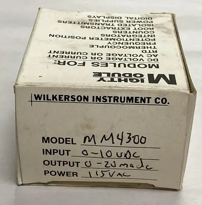 New | in-Stock WILKERSON MM4300 Miscellaneous Equipment (Electrical & Power) | Surplus Asset Holdings #1188785