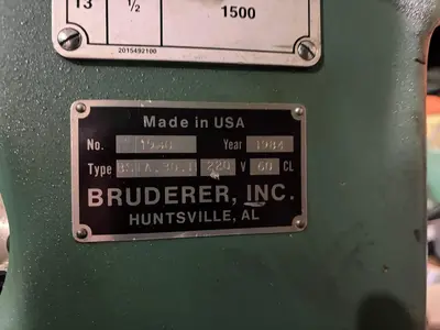 USED BRUDERER BSTA 30II