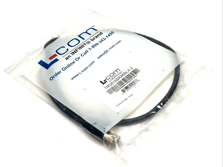 New | in-Stock L-COM CAT5E SHIELDED PATCH CABLE 2FT RA-TO-STRAIGHT RJ45 Cable & Wire | Maverick Industrial Sales #1098917