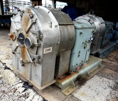 Krauss-Maffei SZ 70-1 pusher centrifuge, 316SS.
