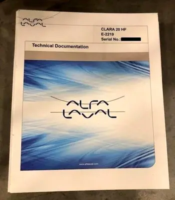 Alfa-Laval LAPX 404 SGP-31G/GC CLARA 20 HF clarifier skid.