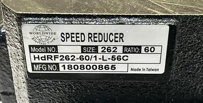 New | in-Stock WORLDWIDE ELECTRIC HDRF262-60/1-L-56C Speed Reducers | Surplus Asset Holdings #1205461