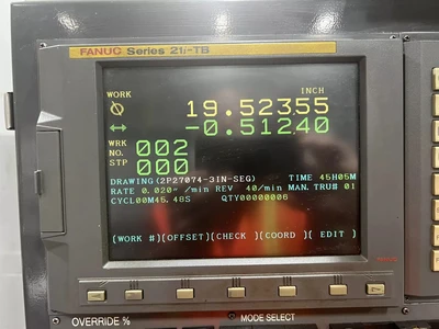 USED 2011 Mitsubishi PD32-B50A, 2011, FANUC 21i-TB, 20" x 4.7"W  WHEEL