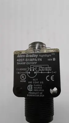 Used ALLEN-BRADLEY ALLEN-BRADLEY RIGHT SIGHT 42EF-S1MPA-Y4 SHARP CUT OFF Misc Electrical & Power Parts | ND Industrial Surplus #1212022