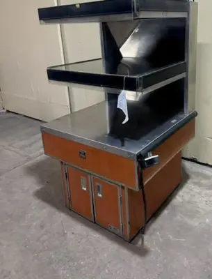 195-0005 Atlantic Food Bars Lighted Hot Food Display Case