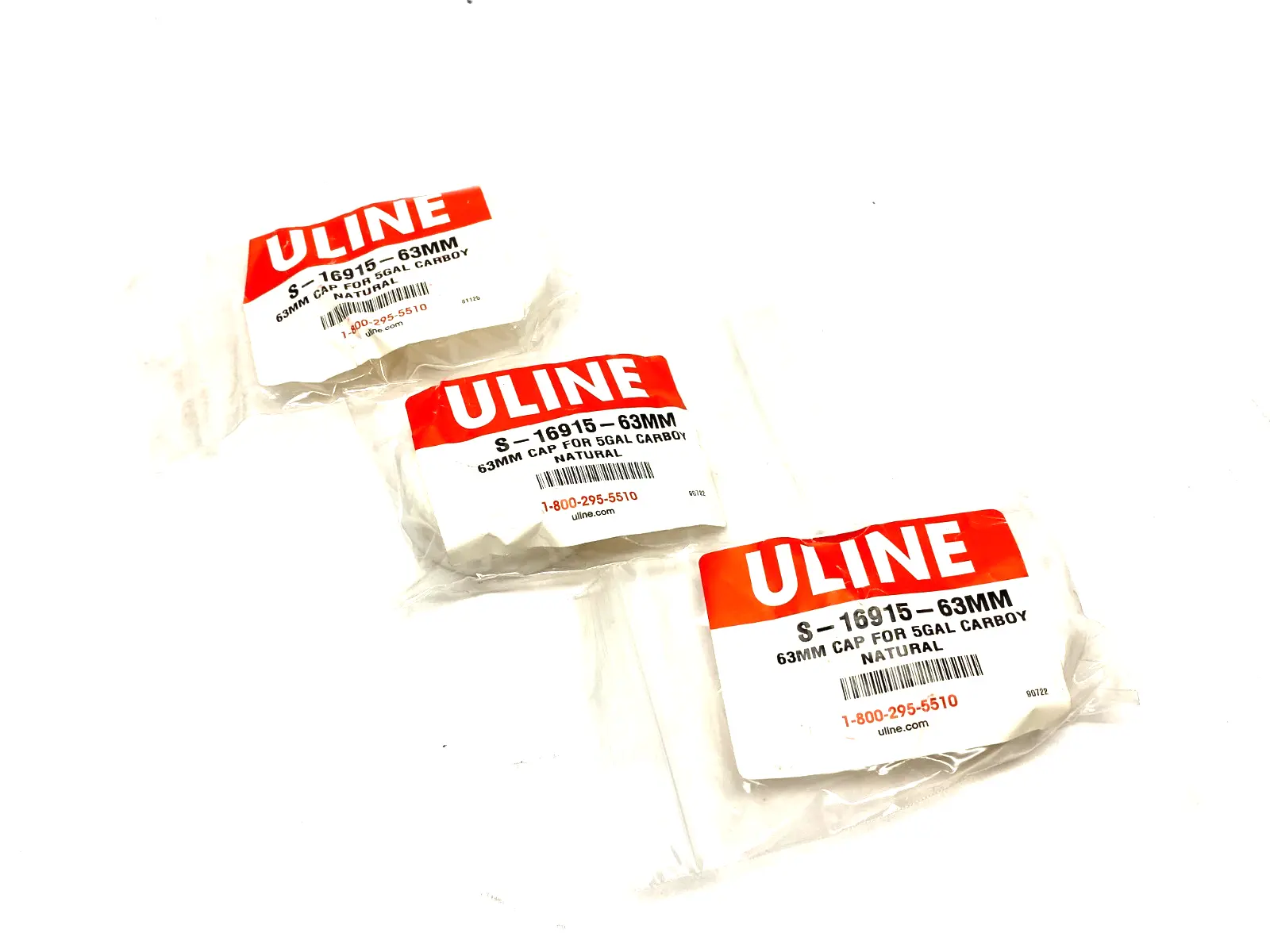 NEW ULINE CAP FOR 5GAL CARBOY 63MM, NATURAL