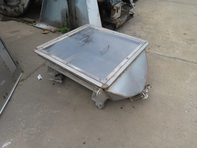 Stainless steel Bin, 36" x 36" x 15"