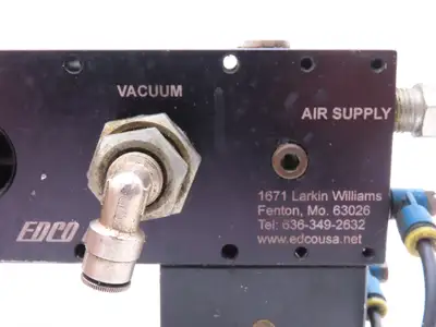 Edco USA ML50N-RTB Pneumatic Vacuum Pump Assembly 1/2" NPT For Vacuum Cup READ