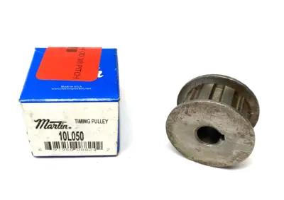 New | in-Stock Martin Timing Pulley, Reboreable 10-tooth 0.375" Pitch Misc Electrical & Power Parts Michigan US | Maverick Industrial Sales #1401637