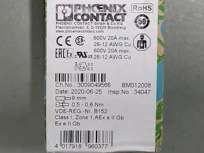 New | in-Stock PHOENIX CONTACT 3044076 Parts British Columbia CA | Lenmark #270235