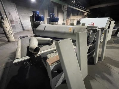 Cefla Package of Flat-Line Finishing Machinery, w/ EliSpray Rotary Spray Machines, Curing Ovens, Panel Cleaners, Material Handling, etc.