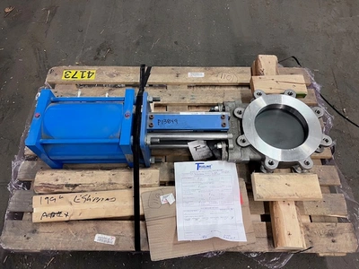 8" Trueline TL Pneumatic Knife Gate Valve, New Storeroom Spare