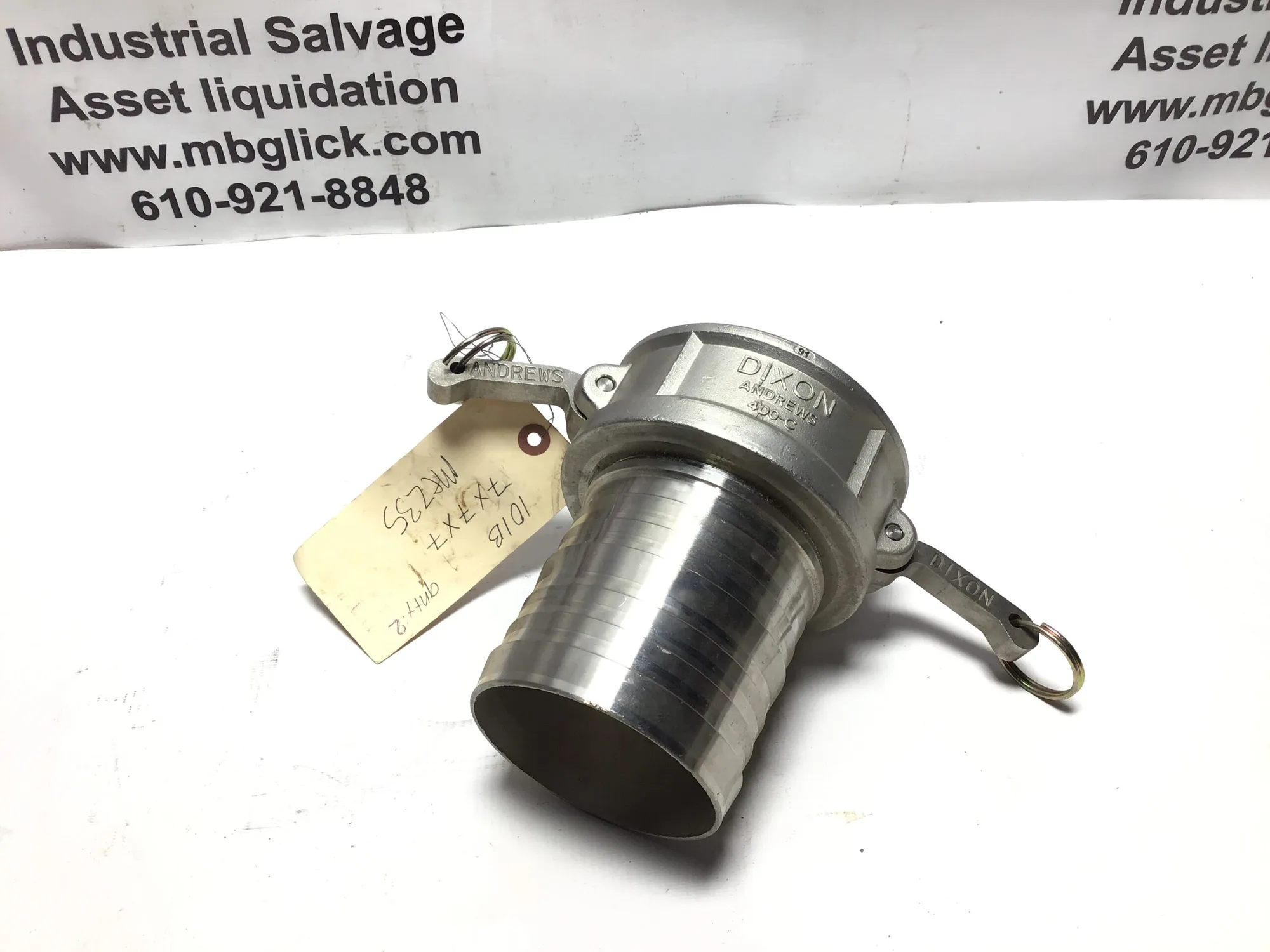 Dixon Andrews 400-C 4” SST CAM LOCK QUICK COUPLER CAM & GROOVE