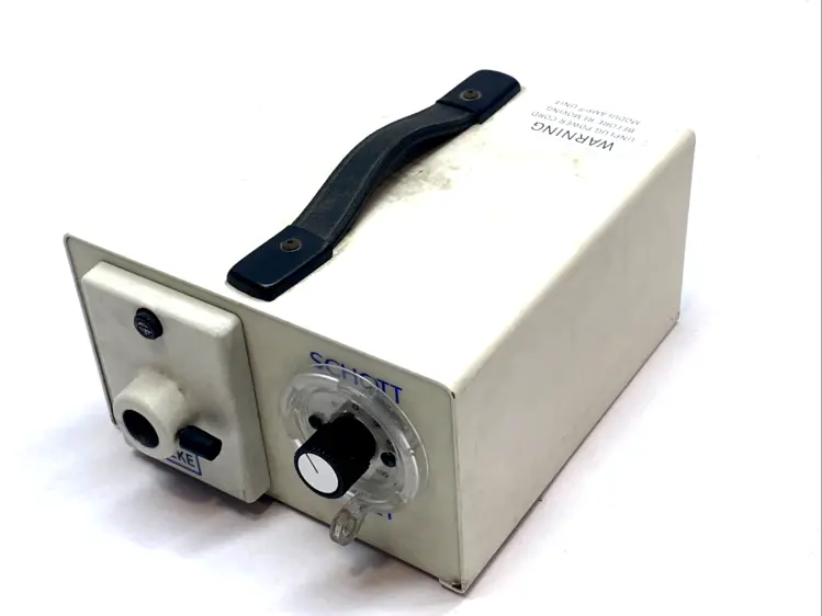 Used SCHOTT 150W FIBER OPTIC MICROSCOPE LIGHT SOURCE ILLUMINATOR Lighting | Maverick Industrial Sales #1101248