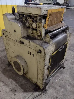 12" X .093" LITTELL MODEL #418-7PDL 7 ROLL MOTORIZED COIL STRIP STRAIGHTENER: YOBRO #24942