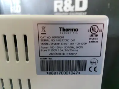 Used _UNKNOWN_ _UNKNOWN_ Heating & Cooling California US | R&D Laboratory Equipment #1232198